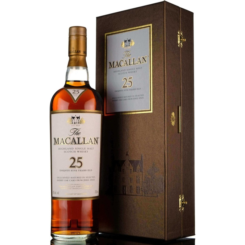 Macallan 25 Year Old Sherry Cask Brown Box