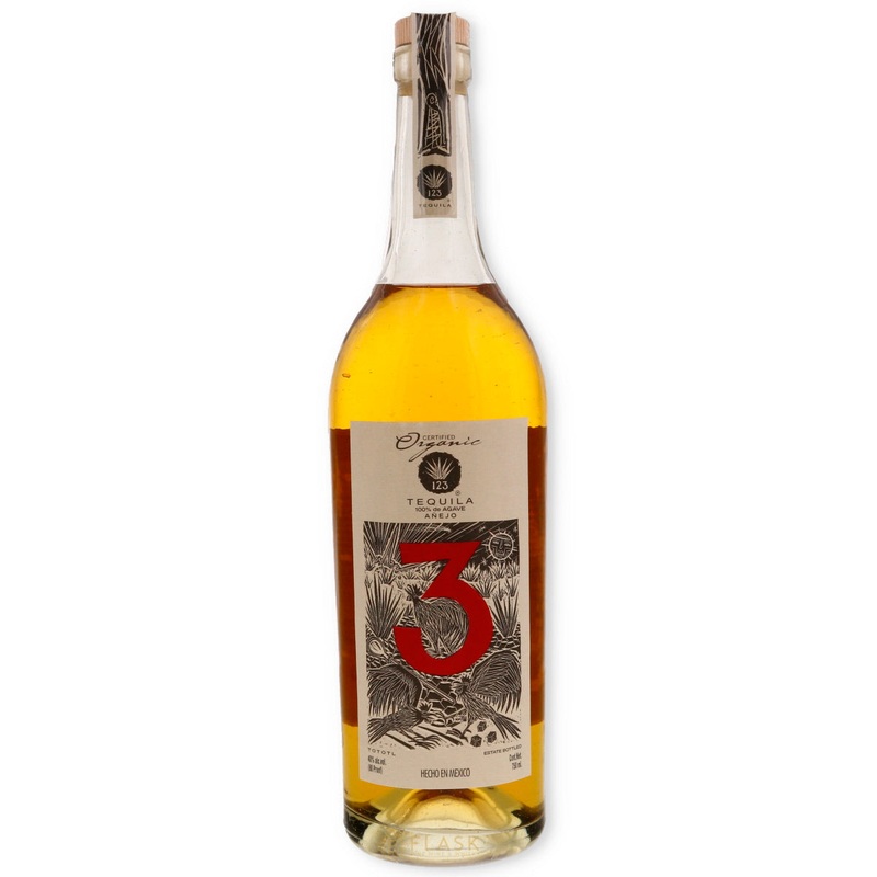 123 Organic Tequila Tres Anejo 750ml