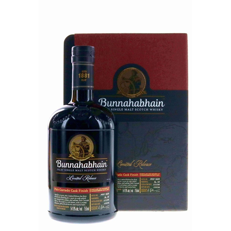 Bunnahabhain 1997 Limited Release Palo Cortado Cask Finish 20 Year