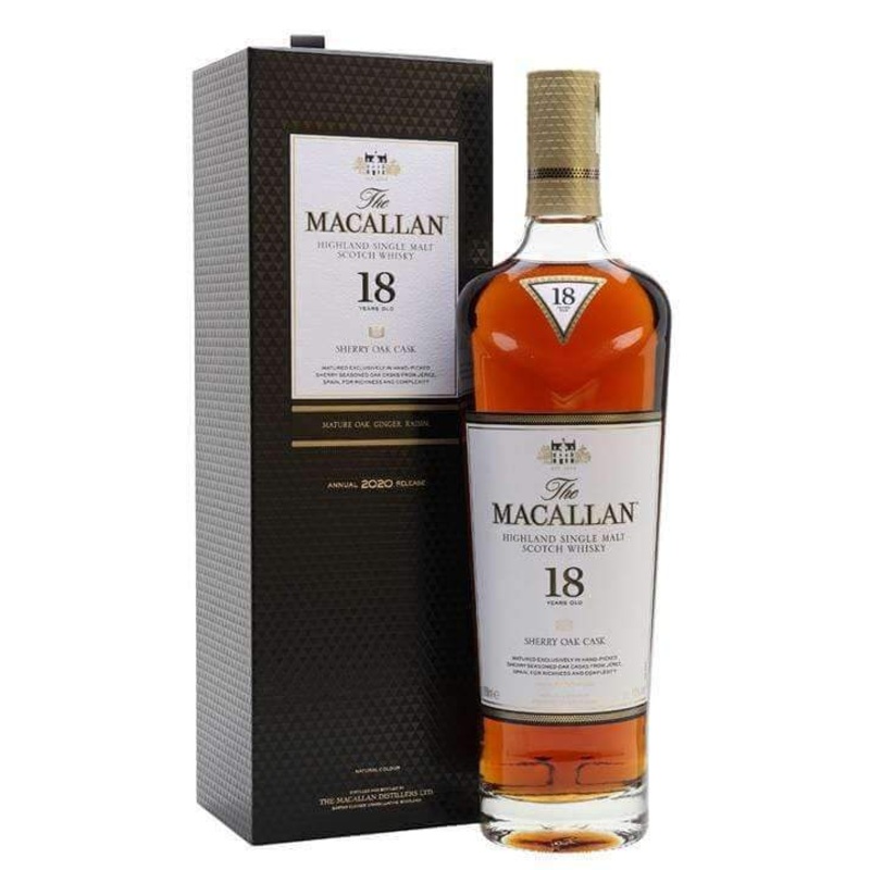 Macallan 18 Year Old Sherry Oak 2020