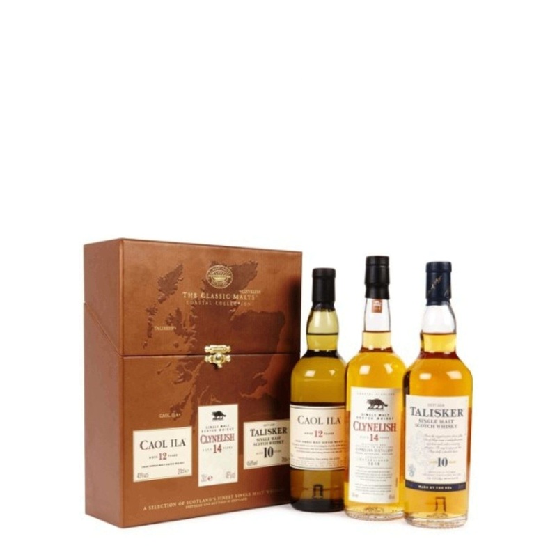 The Classic Malts Coastal Collection: Caol Ila, Clynelish, Talisker (3 x 200ml)