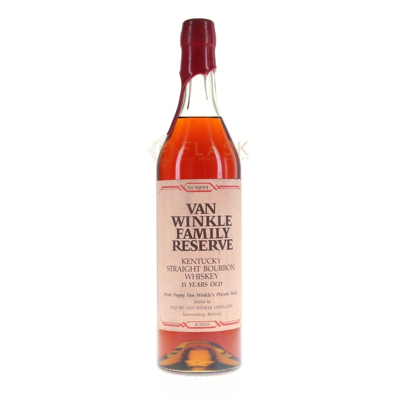 Van Winkle Family Reserve 15 Year Old Bourbon / Red Wax Green Glass Lawrenceburg
