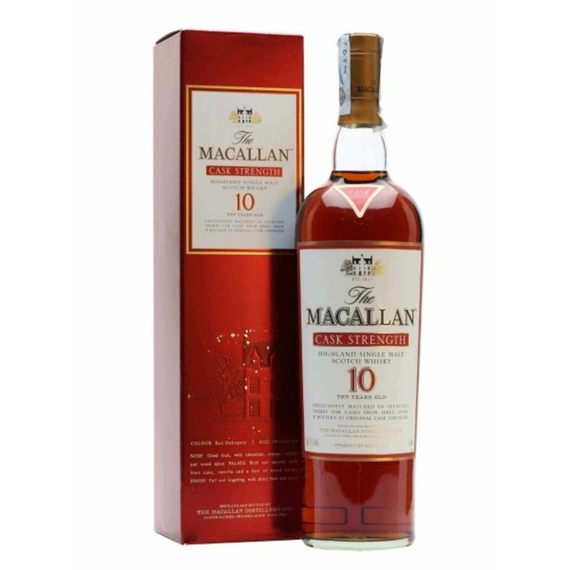Macallan 10 Year Old Cask Strength Single Malt One Liter