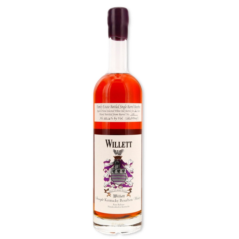 Willett Family Estate 6 Year Old Single Barrel Bourbon #110 / Mikes Whiskeyhandel 121.2 Proof Maroon Wax
