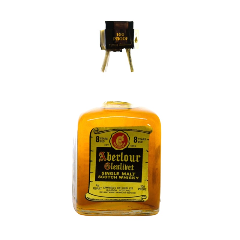 Aberlour-Glenlivet 8 Year Old Bottled 1970s 4/5qt- Bad Seal