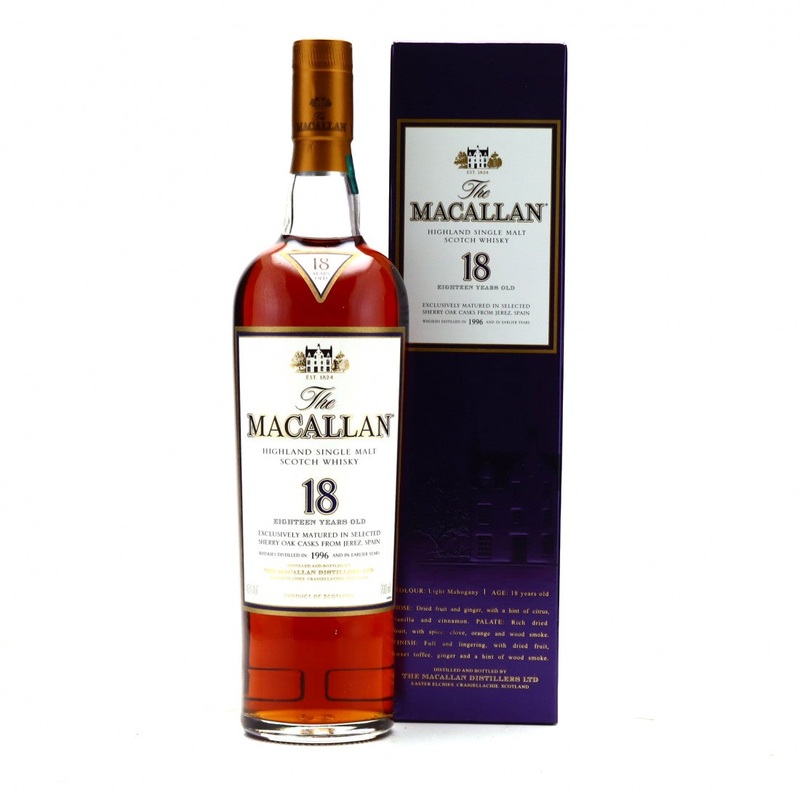 Macallan 18 Year Old Sherry Oak 1996 [Original Box]