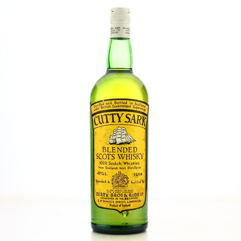 Cutty Sark Blended scotch 1970s 1 Liter