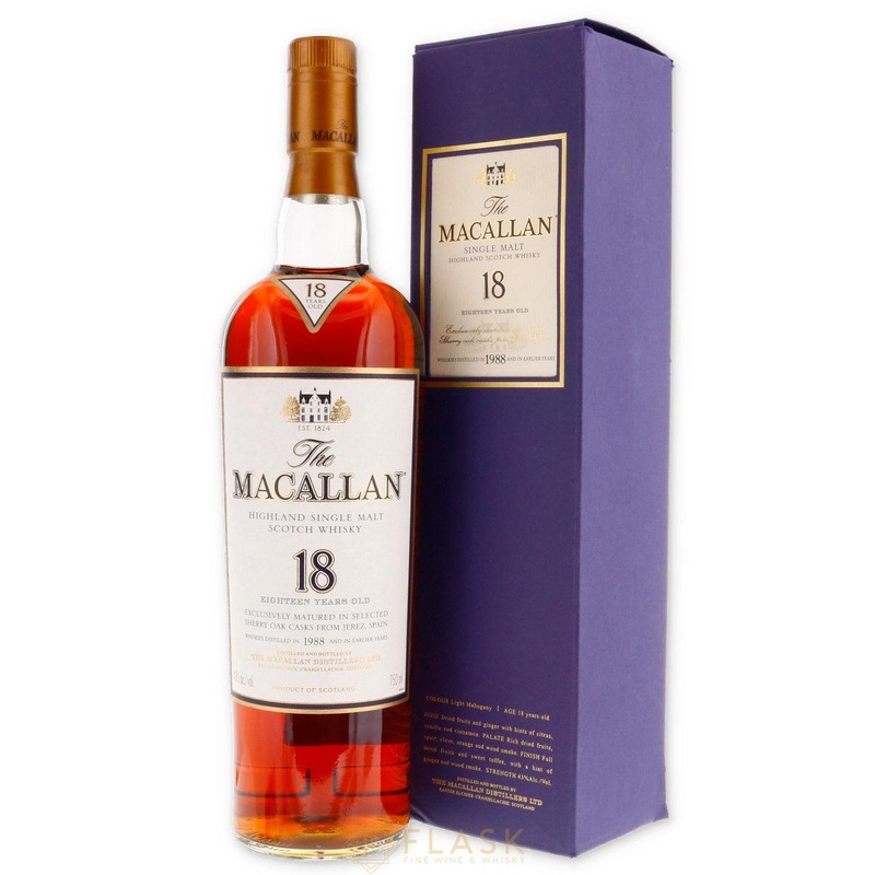 Macallan 18 Year Old Single Malt 1988 [Matte Box]
