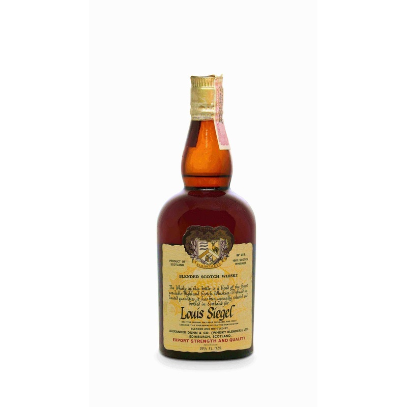 Alexander Dunn Slaintheva Blended Scotch Whisky ‘Louis Siegel’ 1960s 4/5 Quart