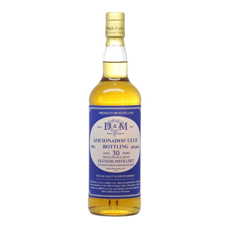 Glenesk 1975 30 year Cask No. 6373 Aficionados Club