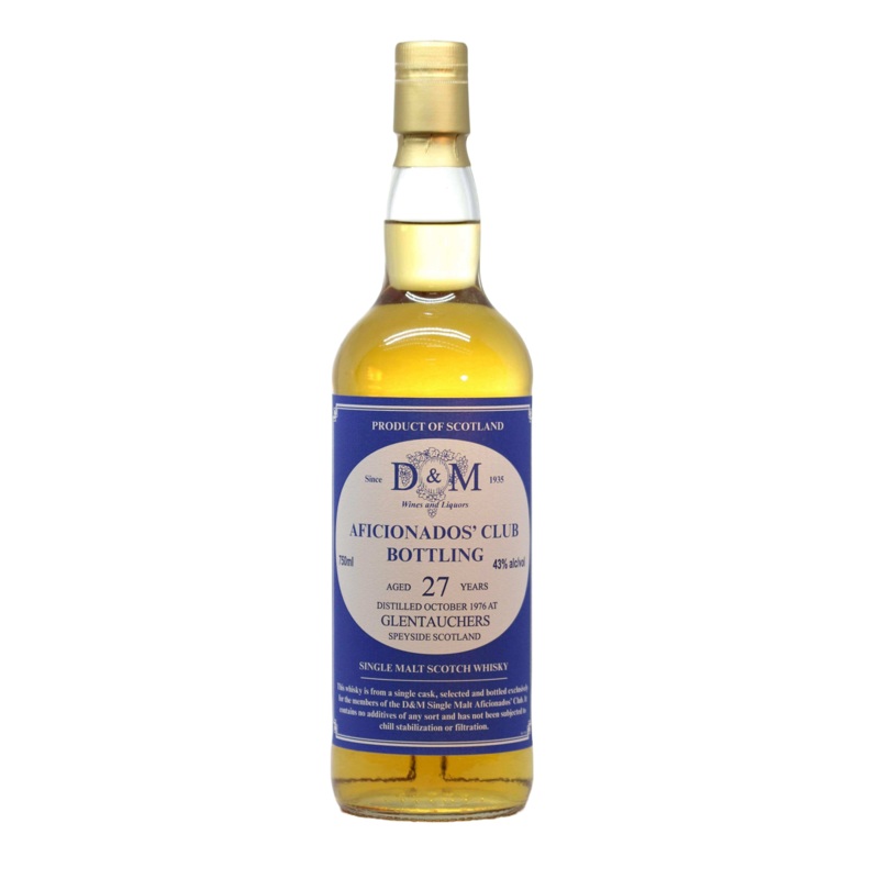 Glentauchers 1976 27 year Single Malt Aficionados Club