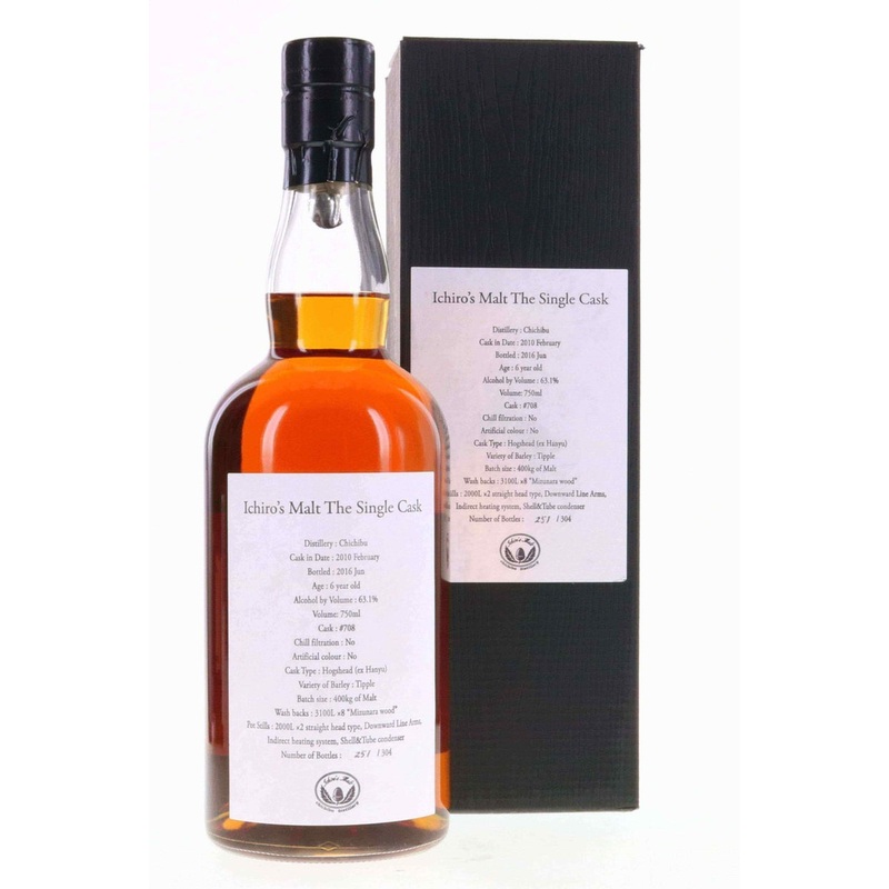 Chichibu 2010 Ichiro’s Malt Ex-Hanyu Hogshead #708 750ml