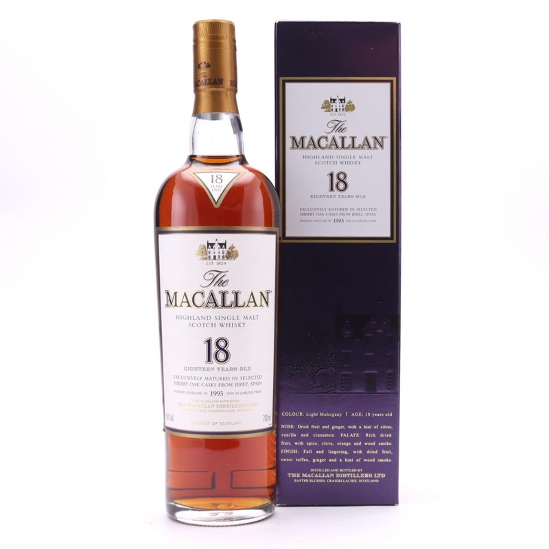 Macallan 18 Year Old 1993 w/Box