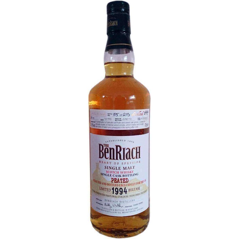 Benriach 1994 Cask 7352 19 Year Old Peated Oloroso Sherry Finish