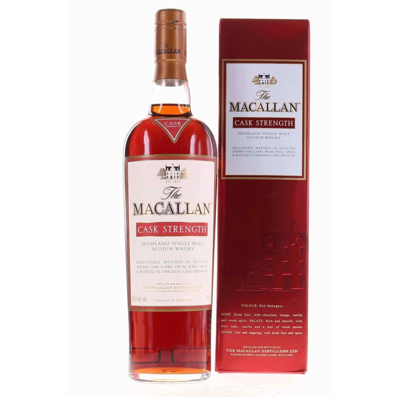 Macallan Cask Strength 58.6% Single Malt Scotch Whisky