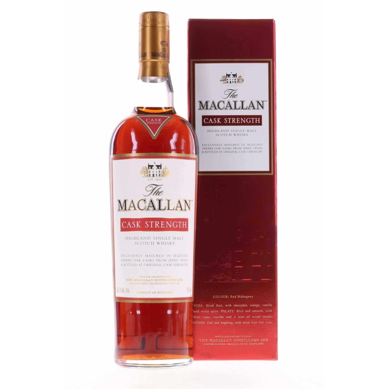 Macallan Cask Strength 60.1%  Single Malt Scotch Whisky