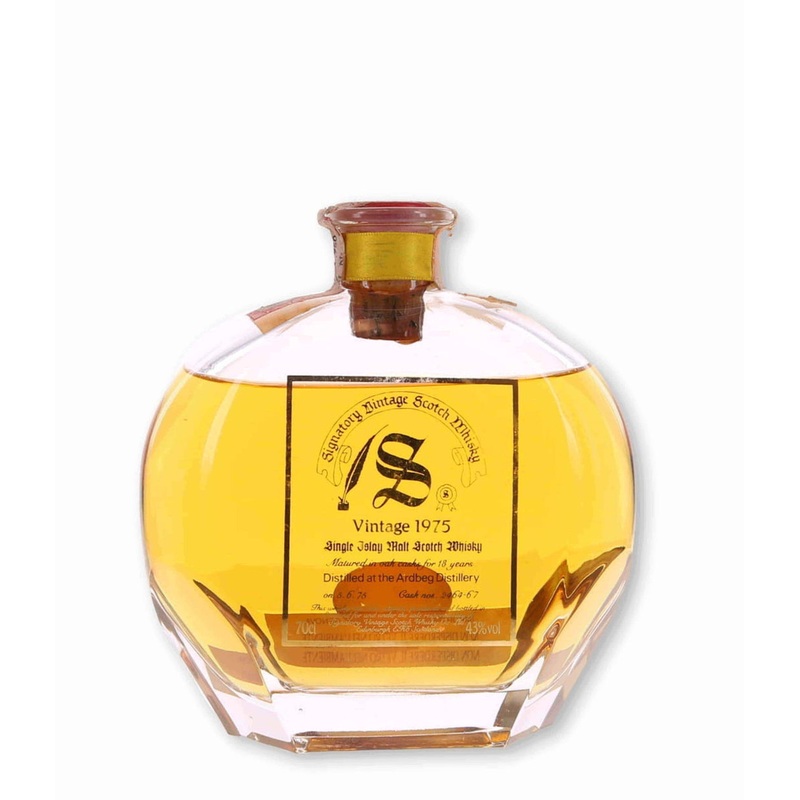 Ardbeg Signatory Vintage 1975 Decanter 18 Year Old Cask 2464-67