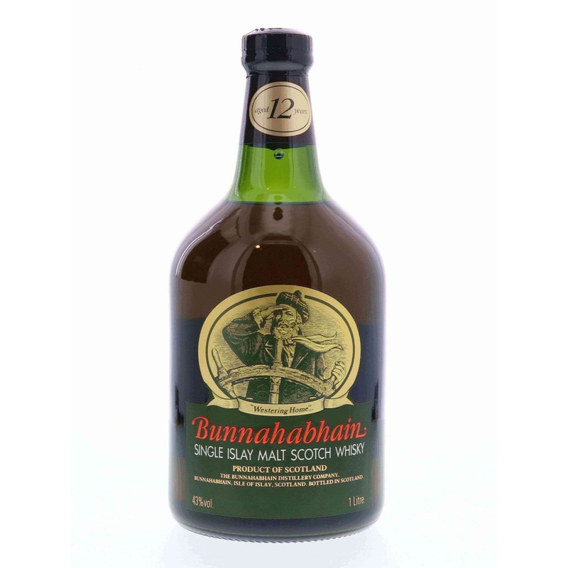 Bunnahabhain Single Islay Malt Scotch 12 Year Old Bottle 1 Liter