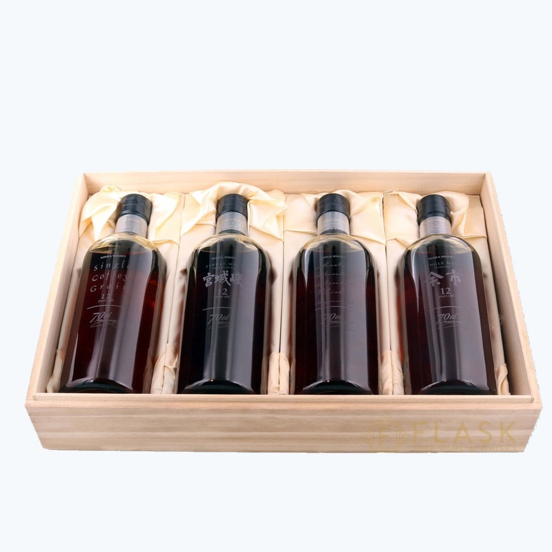 Nikka 70th Anniversary Selection Box Set 4 Bottle Case