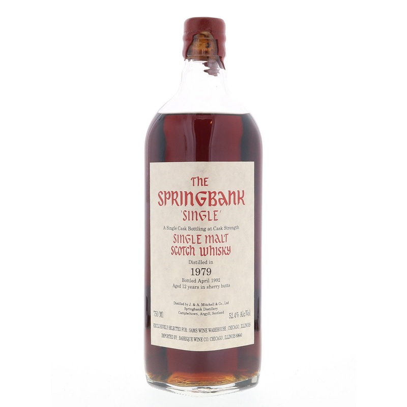 Springbank Single Sherry Cask 1979 12 Year Old For Sams / Cask Strength 52.4% [Red Wax]