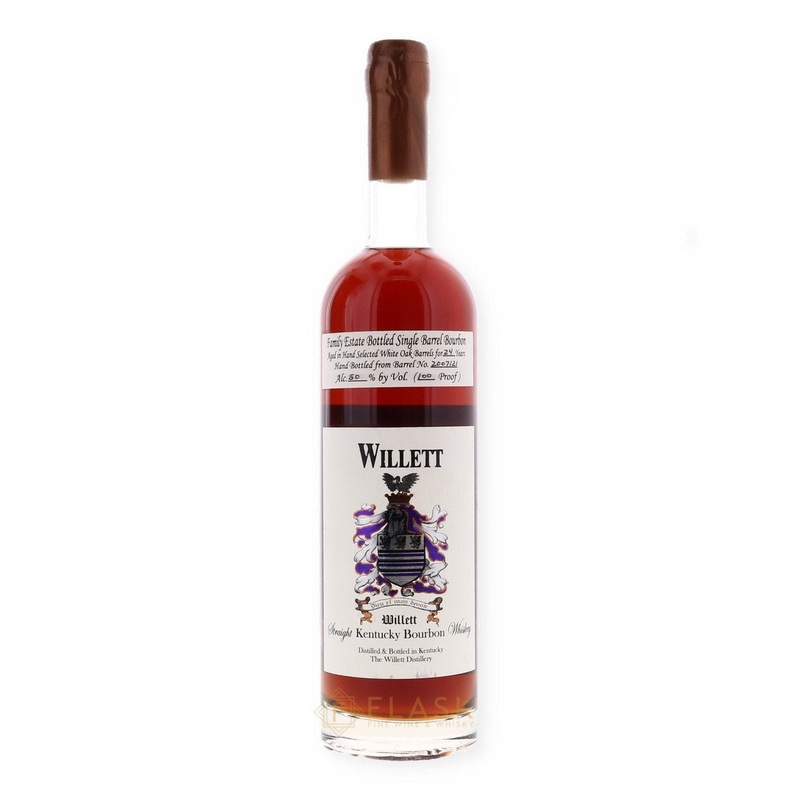 Willett Family Estate 1982 24 Year Old Bourbon 100 Proof Single Barrel #2007/21 / Bonilli Block Letter Copper Wax
