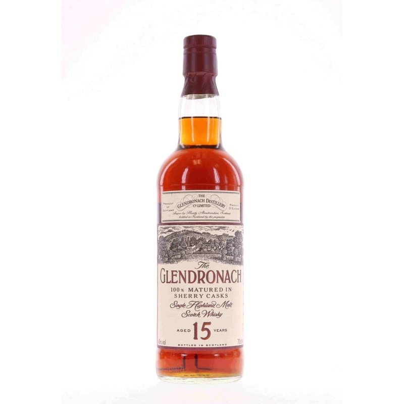 Glendronach 15 Year Old Sherry Casks 1990s Old France Import