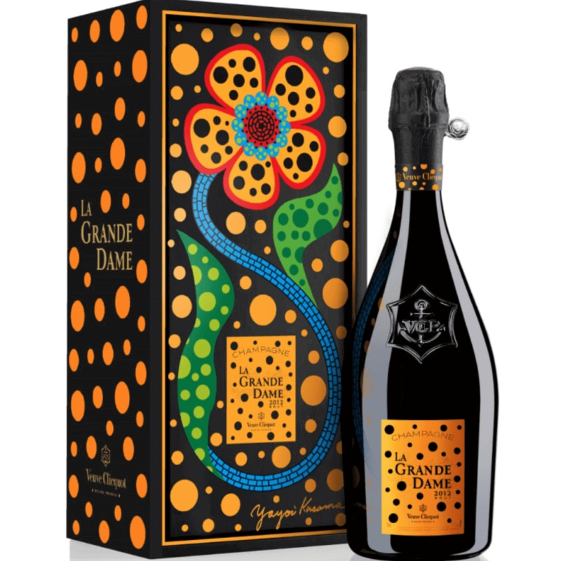 Veuve Clicquot La Grande Dame Champagne Yayoi Kusama Gift Box 2012