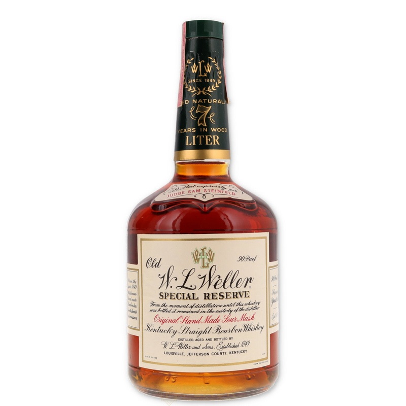 W.L. Weller 7 Year Old Special Reserve, Stitzel Weller 1980s for Judge Samuel Steinfeld / 1 Liter