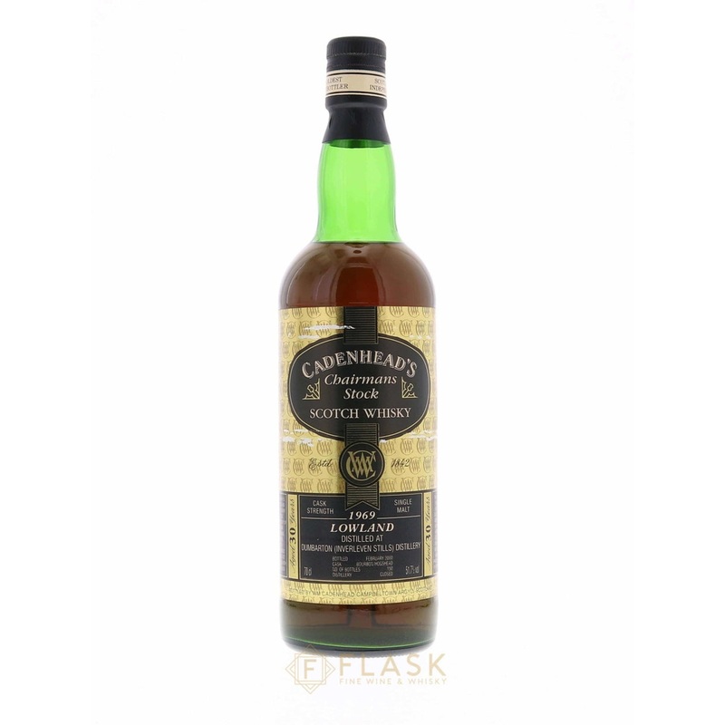 Dumbarton-Inverleven 1969 32 Year Old Sherry Hogshead Cadenheads Chairmans Stock Lowland Single Malt 51.2%