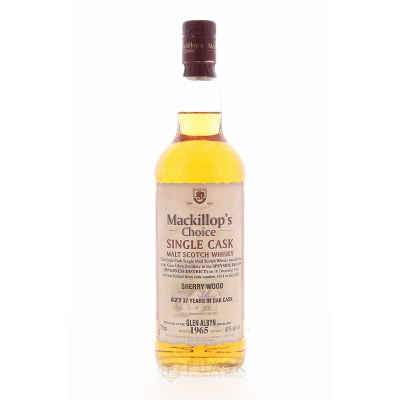 Glen Albyn 1965 37 Year Old Mackillops Choice Sherry Cask No.3834