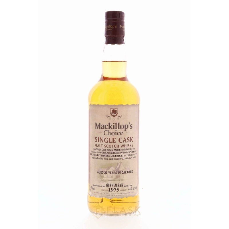 Glen Albyn 1975 27 Year Old Mackillops Choice Cask No.3210