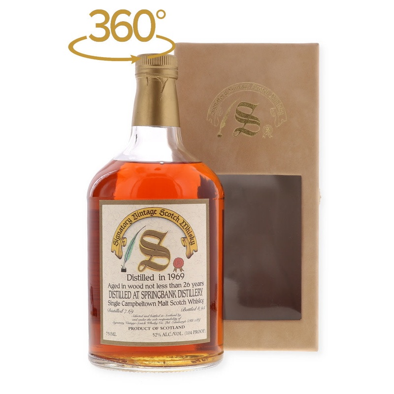 Springbank 1969 26 Year Old Signatory Vintage Dumpy Collection 52%