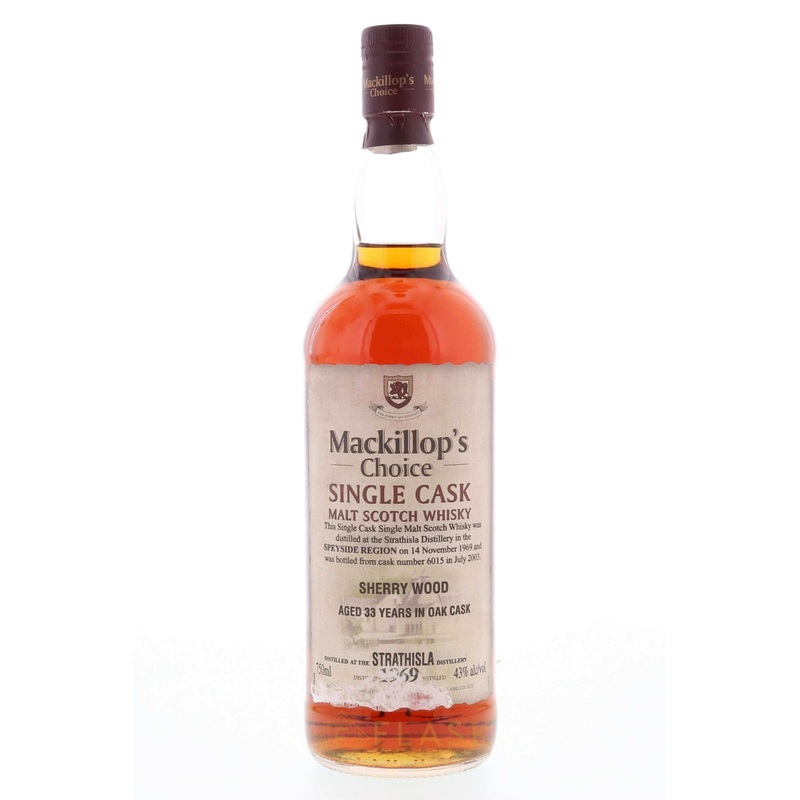 Strathisla 1969 33 Year Old Mackillops Choice Sherry Cask No.6015