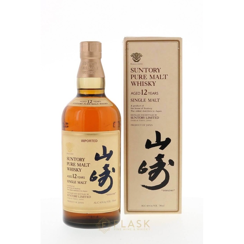 Suntory Pure Malt 12 Year Old Yamazaki Lion’s Crest 1990s 750ml Original Box