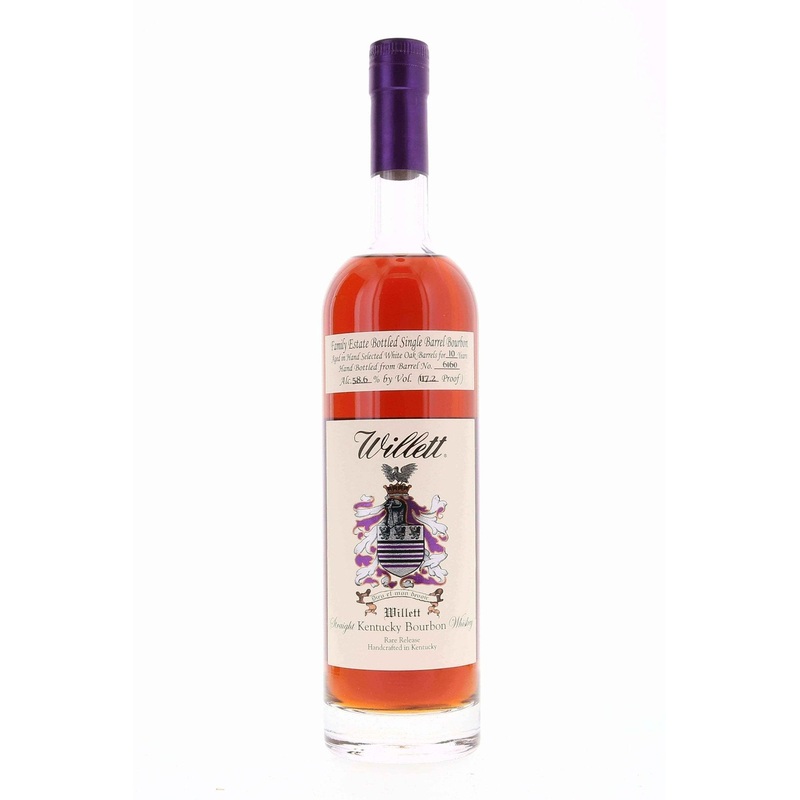 Willett Family Estate Single Barrel Bourbon 10 year #6160 117.2 Proof