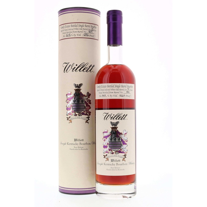 Willett Family Estate Single Barrel Bourbon 13 Year #819 123.6 Proof [With Tube] 750ml