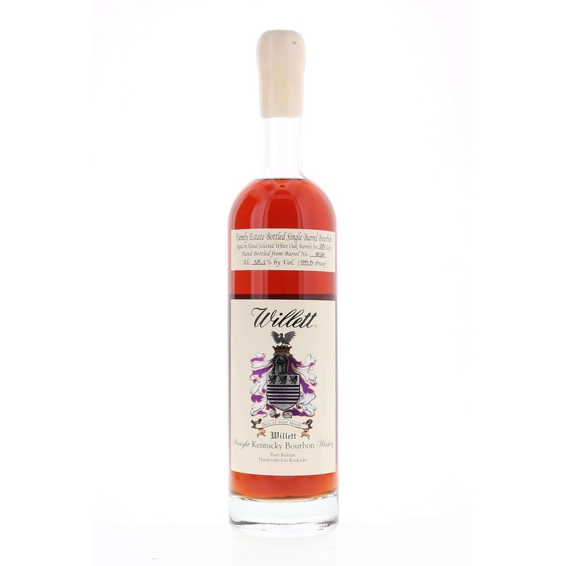Willett Family Estate Single Barrel Bourbon 26 year #4130 116.6 Proof White Wax