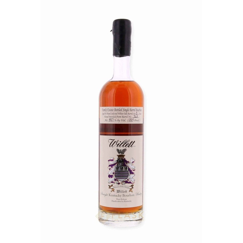 Willett Family Estate Single Barrel Bourbon 5 year #563 119.4 Proof Bonili Black Wax