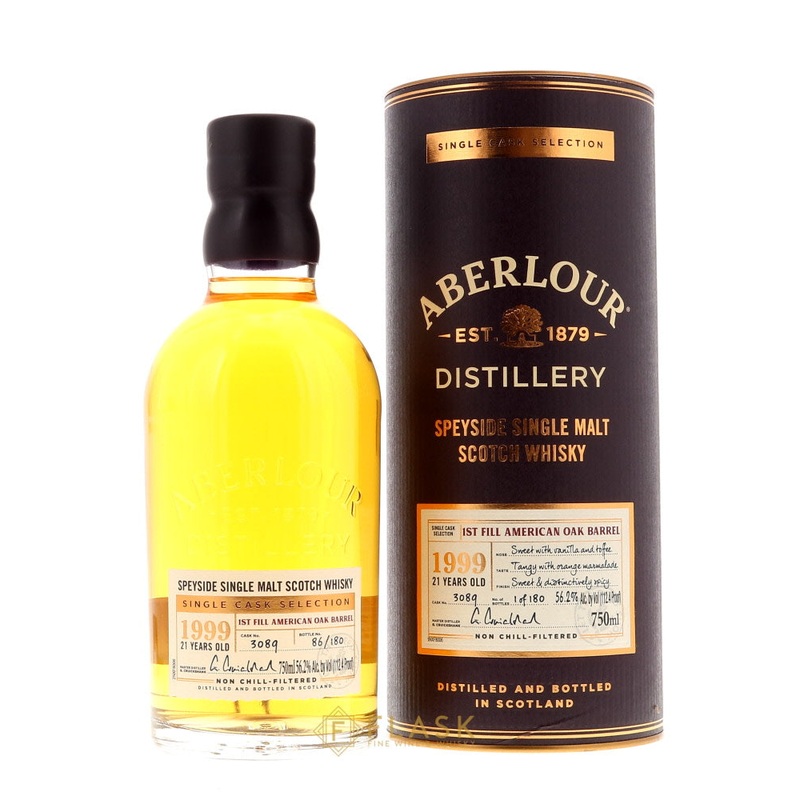 Aberlour 1999 21 Year Old First Fill American Oak Cask #3089 Single Malt Scotch