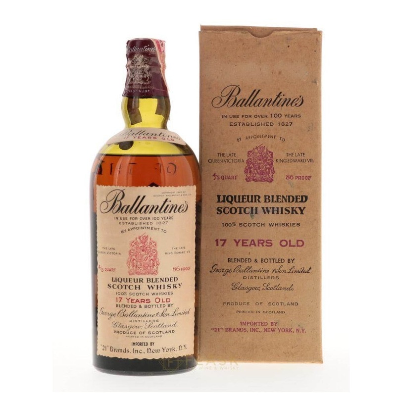 Ballantines 17 Year Old 1940s [Original Box]