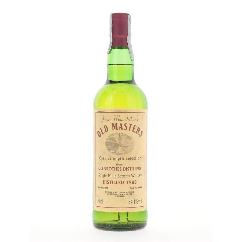 Glenrothes 1988 18 Year Old James MacArthurs Old Masters Cask #6995 Single Malt