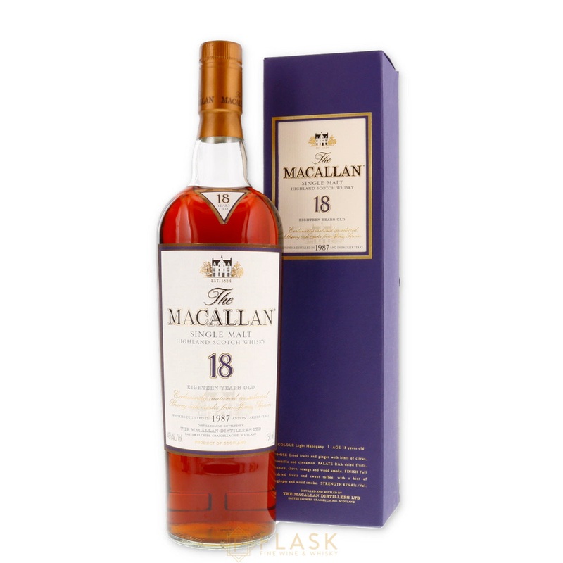 Macallan 18 Year Old Single Malt 1987 [Purple Box]