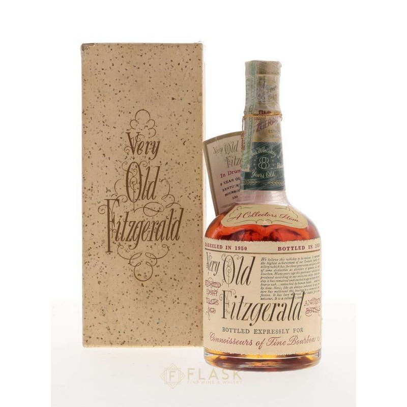 Very Old Fitzgerald 1950 Bottled in Bond 8 Year Old Bourbon 100 Proof / Stitzel-Weller Half Pint