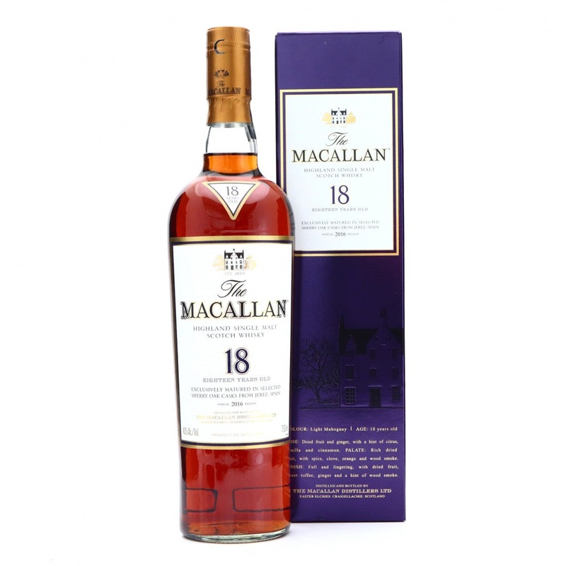 Macallan 18 Year Old Sherry Cask 2016 [Purple Box]