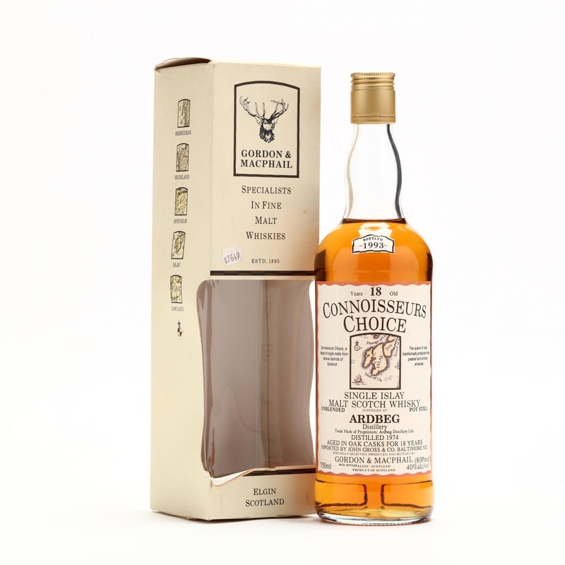 Ardbeg 1974 18 Year Old Gordon & MacPhail Single Malt Connoisseurs Choice