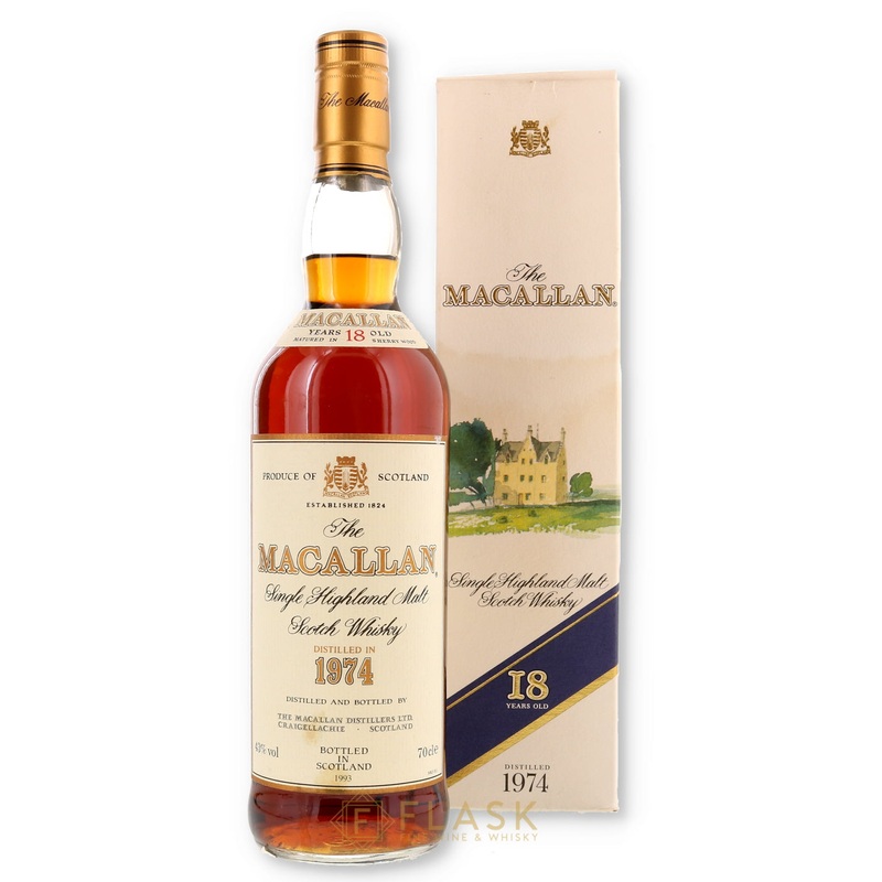 Macallan 18 Year Old 1974 Original Box 700ml