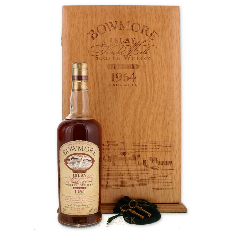 Bowmore 1964 Fino Cask 37 Year Old Single Malt Bottle No 225 / 750ml [Original Wood Box}
