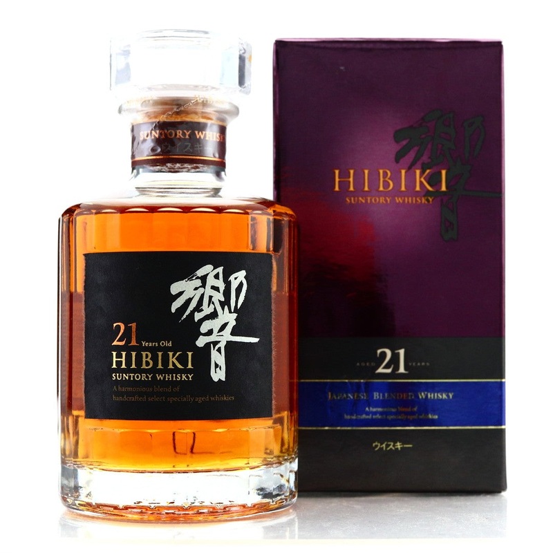Hibiki 21 Year Old Blended Japanese Whisky Suntory 350ml Half Bottle