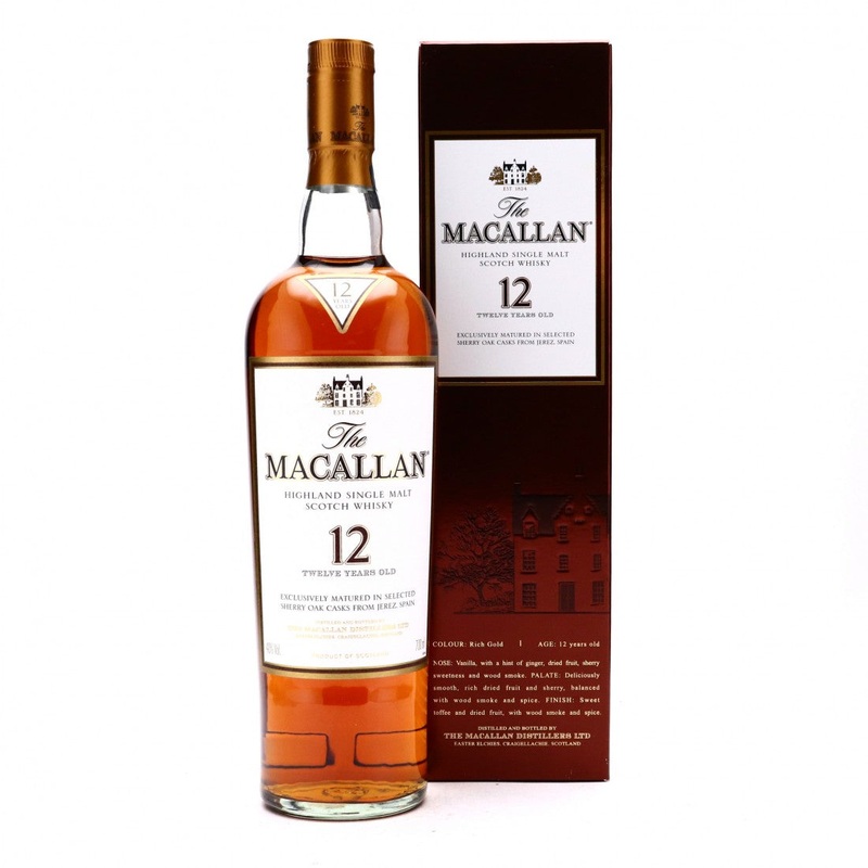 Macallan 12 Year Old Sherry Oak Cask Pre-2018 [Brown Box]