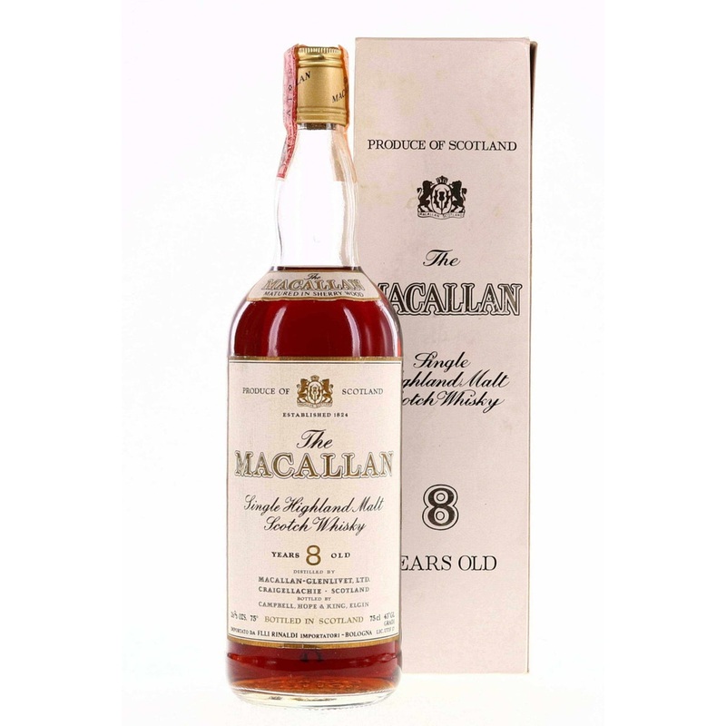 Macallan 8 Year Old Campbell, Hope and King 1970s / Rinaldi Import 750ml